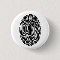 Abstrakter Fingerabdruck schwarz-weiß. Moderne Lin