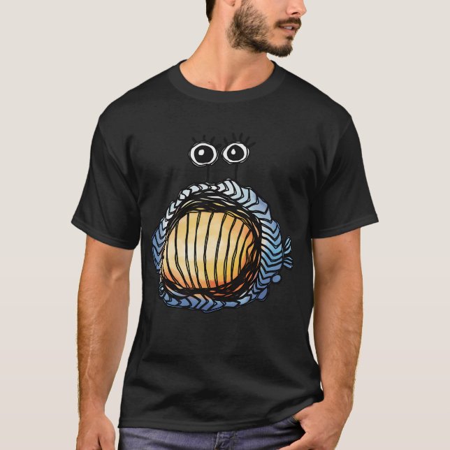 Abstrakter Fisch mit lebendigen Mustern T-Shirt (Vorderseite)