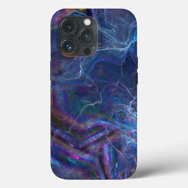Abstrakter Fraktal-Nebel und geometrischer Morph Case-Mate iPhone Hülle (Rückseite)