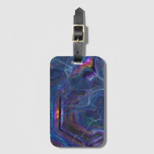 Abstrakter Fraktal-Nebel und geometrischer Morph Gepäckanhänger