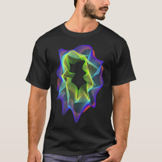 abstrakter futuristischer Übergang T-Shirt