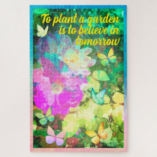 Abstrakter Garten mit Pastell-Rose