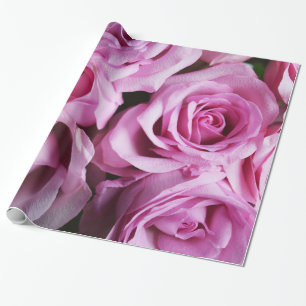 Abstrakter Garten White Roses Geschenkpapier