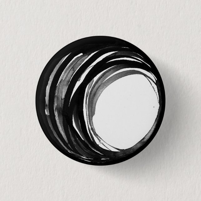 Abstrakter Gebets-Perlen-Knopf Button (Vorderseite)