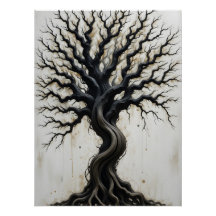 Abstrakter gefleckter Baum