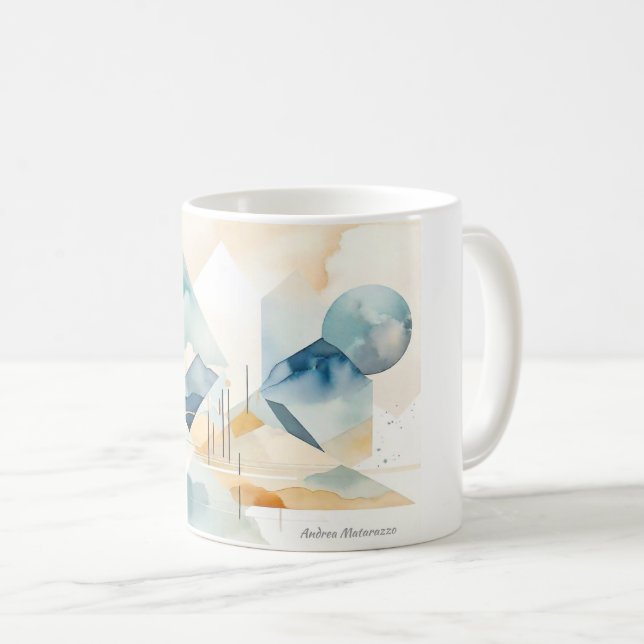 Abstrakter Geist Kaffeetasse (VorderseiteRechts)