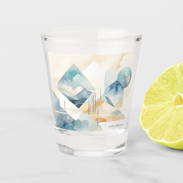 Abstrakter Geist Schnapsglas (Vorderseite)