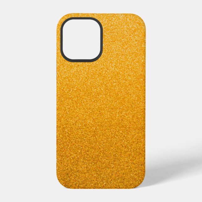 Abstrakter gelber Funkel iPhone 12 Pro Hülle (Rückseite)