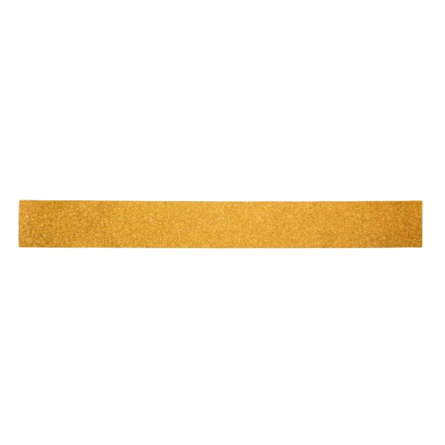 Abstrakter gelber Funkel Satinband (Vorderseite)