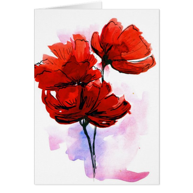 Abstrakter gemalter Blumenhintergrund 2 (Vorne)