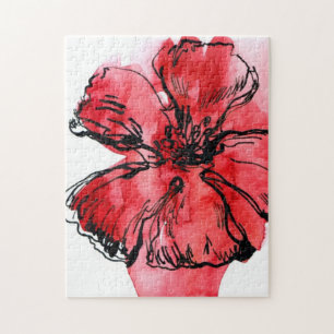 Abstrakter gemalter Blumenhintergrund 4