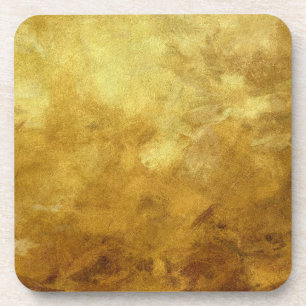 abstrakter, gemalter Hintergrund in Gold Untersetzer