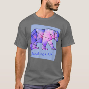 Abstrakter geometrischer Anim für den Galaxiebär T-Shirt