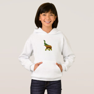 Abstrakter geometrischer Elefant Hoodie