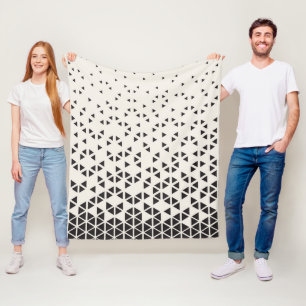 Abstrakter geometrischer Entwurf Fleecedecke