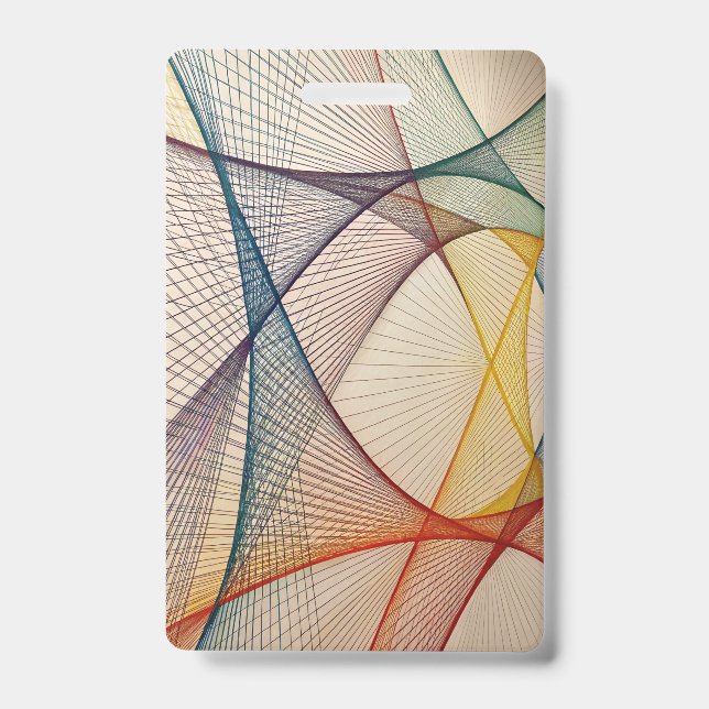 Abstrakter geometrischer Gepäckträger Ausweis (Vorderseite)