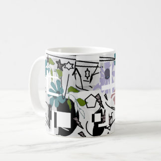 Abstrakter Geometrischer Graffiti-Becher Kaffeetasse