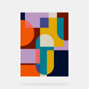 Abstrakter geometrischer Hintergrund Acrylschild