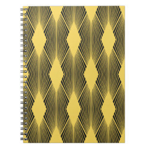 Abstrakter geometrischer Hintergrund. Art Deco ill Notizblock