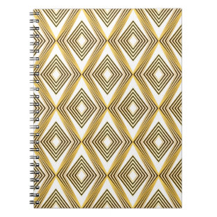 Abstrakter geometrischer Hintergrund Art Deco Notizblock