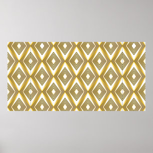 Abstrakter geometrischer Hintergrund. Art Deco.  Poster