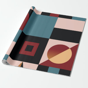 Abstrakter, geometrischer Hintergrund, farbig, sch Geschenkpapier