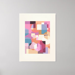 Abstrakter geometrischer Hintergrund Leinwanddruck