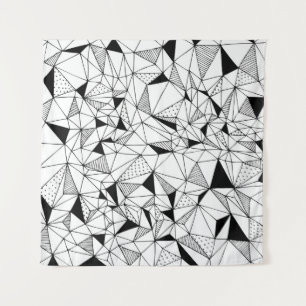 abstrakter geometrischer Hintergrund mit Po Wandteppich