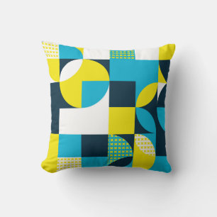 Abstrakter geometrischer Hintergrund mit Quadraten Kissen