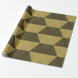 Abstrakter geometrischer Hintergrund. Sechseckgefl Geschenkpapier