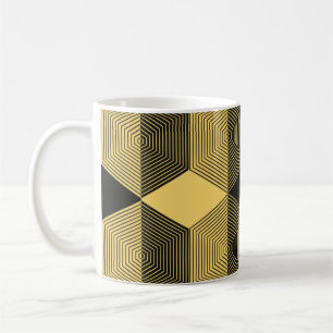 Abstrakter geometrischer Hintergrund. Sechseckgefl Kaffeetasse