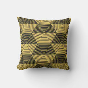 Abstrakter geometrischer Hintergrund. Sechseckgefl Kissen