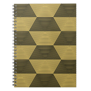 Abstrakter geometrischer Hintergrund. Sechseckgefl Notizblock