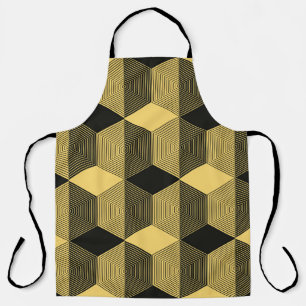 Abstrakter geometrischer Hintergrund. Sechseckgefl Schürze