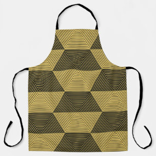 Abstrakter geometrischer Hintergrund. Sechseckgefl Schürze