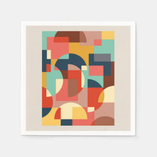 Abstrakter geometrischer Hintergrund Serviette