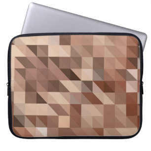 Abstrakter geometrischer Hintergrund sieht stilisi Laptopschutzhülle