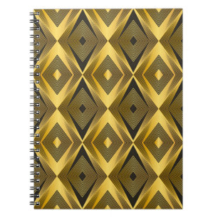 Abstrakter geometrischer Hintergrund. Vintage Art Notizblock