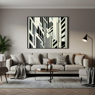Abstrakter geometrischer Kunst Acryldruck Leinwanddruck