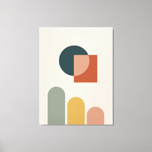 Abstrakter geometrischer Musterhintergrund Leinwanddruck