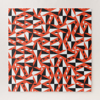Abstrakter geometrischer Pinsel: Vintages Muster