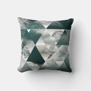 abstrakter geometrischer Untergrund mit Dreiecken; Kissen
