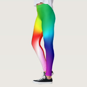abstrakter glänzender Regenbogen Leggings