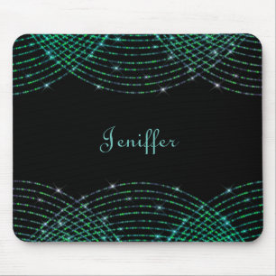 Abstrakter Glitter baumeln Muster Mousepad