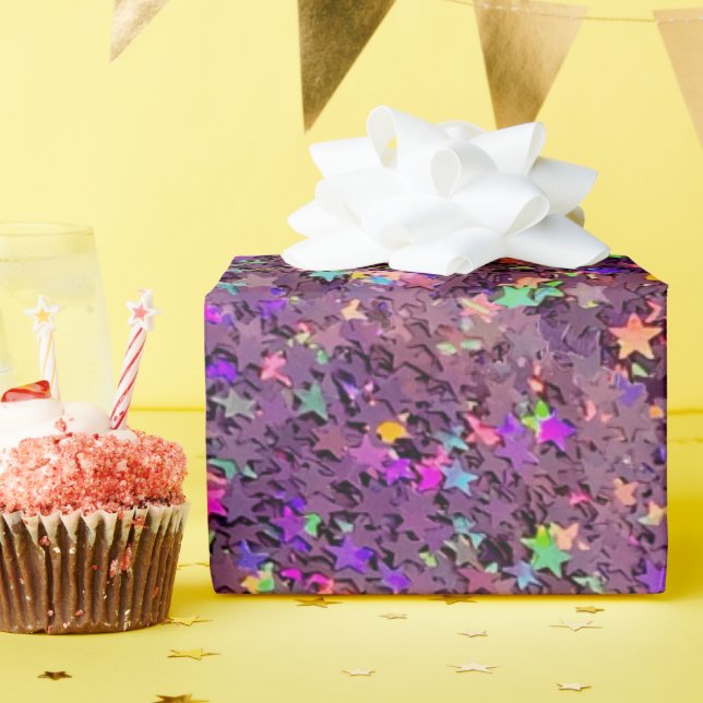 Abstrakter Glitzer Geschenkpapier (Geburtstagsparty)