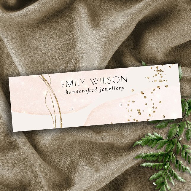 Abstrakter Glitzer Rose Gold Stuhlvortrag Mini Visitenkarte (Von Creator hochgeladen)