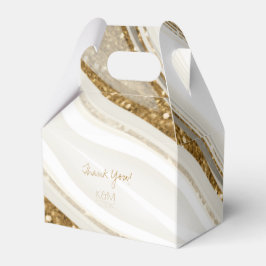 Abstrakter Glitzer Strata Wedding Danke V2 IV ID90 Geschenkschachtel
