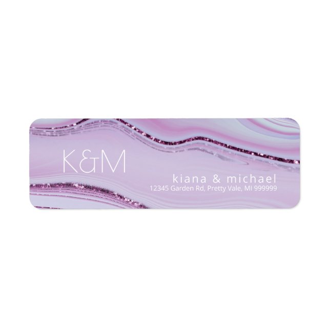 Abstrakter Glitzer Strata Wedding Lilac ID903 (Vorne)