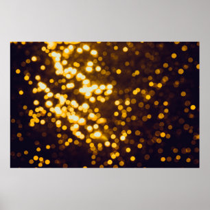 Abstrakter Goldbug mit schwarzem Hintergrund Poster