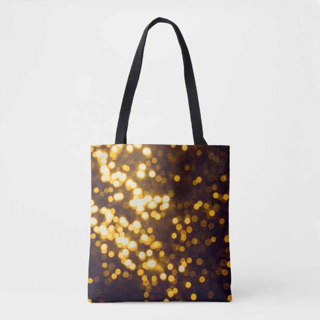 Abstrakter Goldbug mit schwarzem Hintergrund Tasche (Vorderseite)